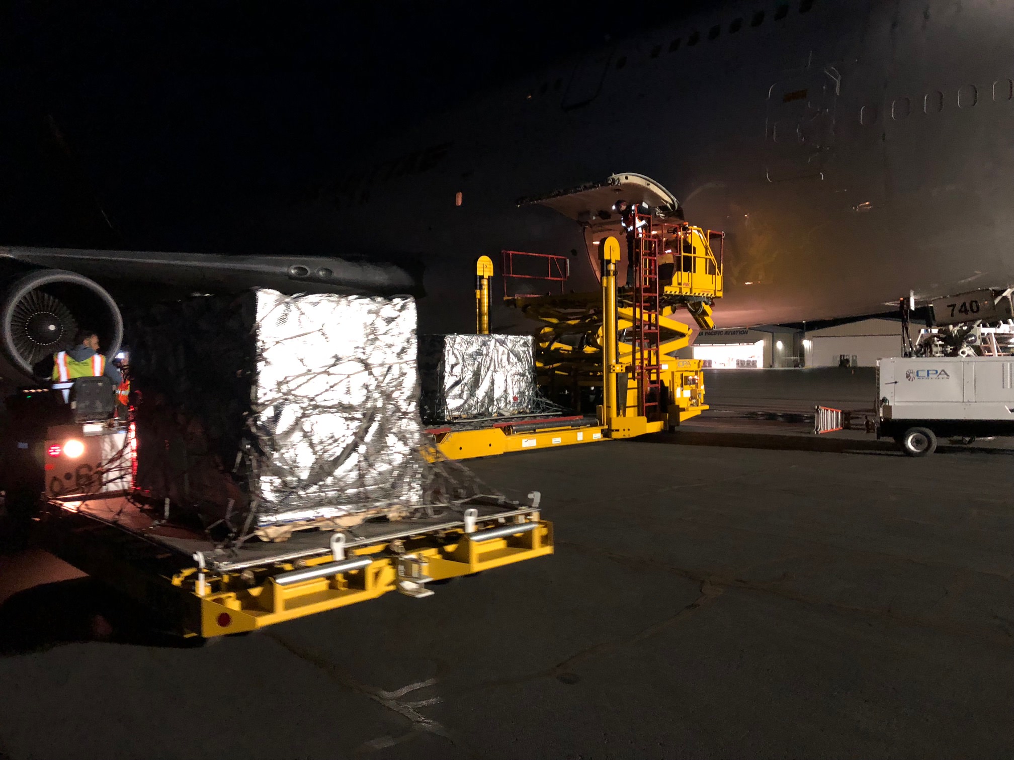 CPA loads a Boeing 747.